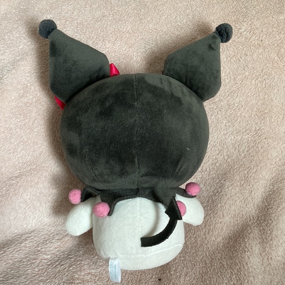 Hello Kitty Kuromi Plush with Pink Bow - Picture 2 of 4